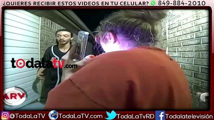 Pistoleros intentan robar a mujer pero sus perros los ahuyentan-Al Rojo Vivo-Video