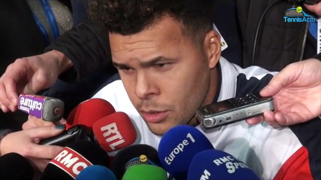 Coupe Davis 2017 - FRA-BEL - Jo-Wilfried Tsonga : On est tous en mission
