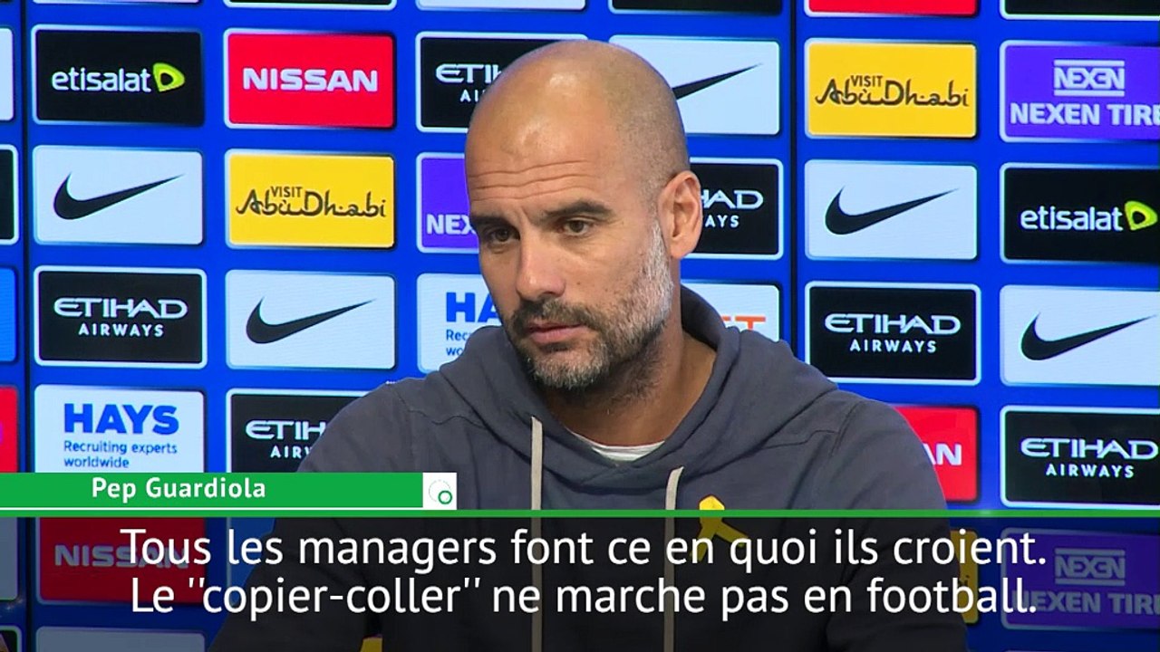 Foot - ANG - City : Guardiola «Le copier-coller, ça ne marche pas en football»