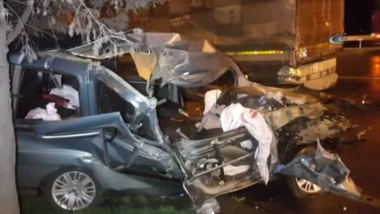 Samsun'da Kamyonet Tır ile Çarpıştı: 2 Yaralı