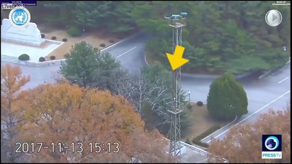 Watch: Dramatic footage of the defection of a North Korean soldier