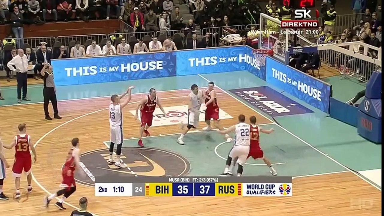 Džanan Musa - 18 poena protiv Rusije