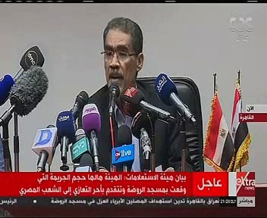 ضياء رشوان: هجوم مسجد الروضة يفضح يأس الجماعات الإرهابية وانهيار قدراتها