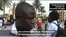 Senegalese in Dakar protest against slavery