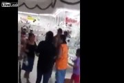 Two Mexican families fights for a pair of shoes