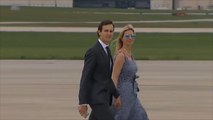 إيفانكا ترمب وزوجها جارد كوشنر خارج البيت الأبيض