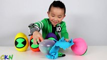 Ben 10 Toys Play-Doh Surprise Eggs Opening Fun With Ckn Toys-2Fq9yfPZgjk