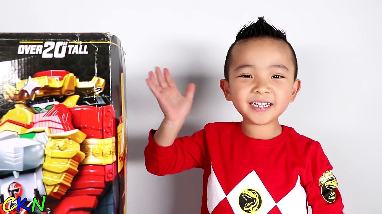 BIGGEST Power Rangers Ninja Steel Lion Fire Fortress Zord Shuriken Sentai Ninninger Ckn Toys-Ay65IMBD3cs