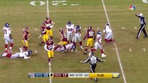 Redskins swarm quarterback Eli Manning, get huge fourth-down stop