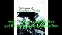 Technology Of Machine Tools (Engineering Technologies & the Trades)