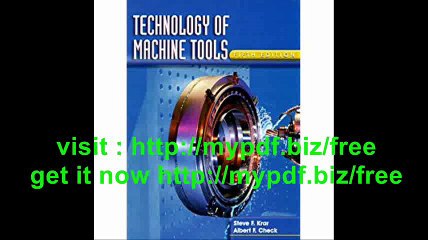 Technology of Machine Tools