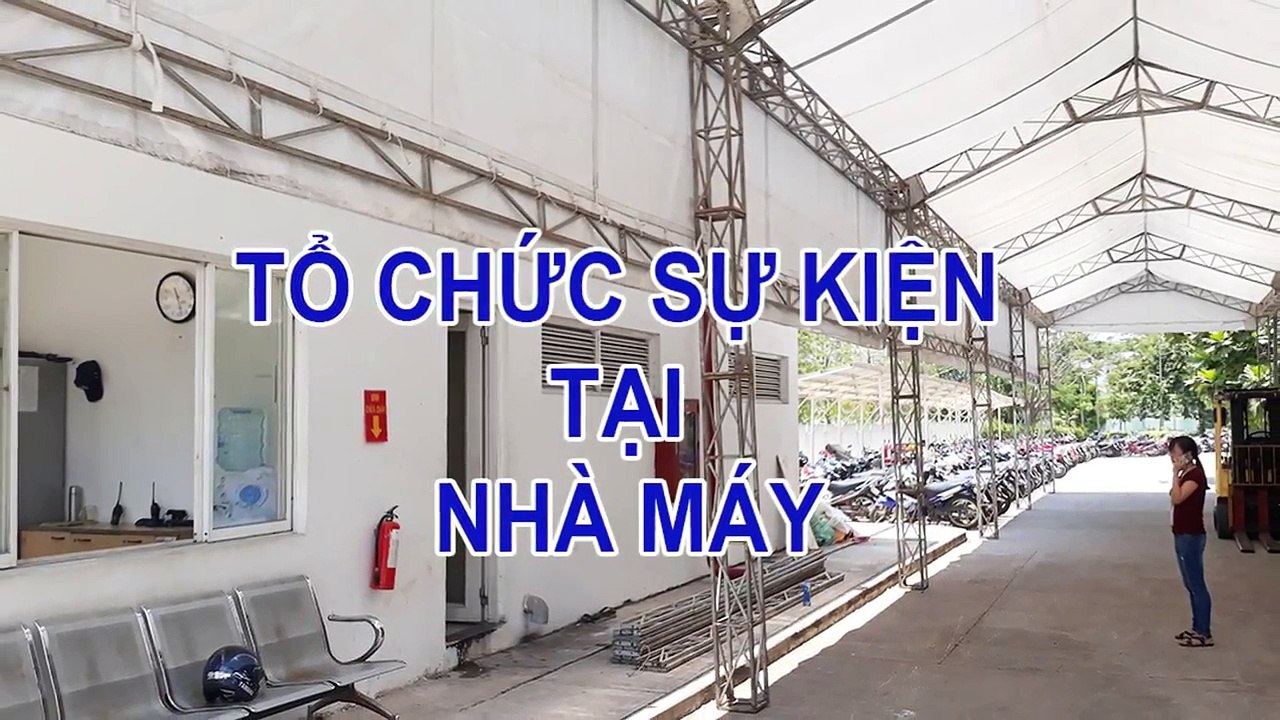 Cho thuê nhà bạt tổ chức sự kiện tại nhà máy