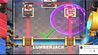 Clash Royale Challenge #58  HOG RIDER vs LUMBERJACK  1 on 1 Gameplay