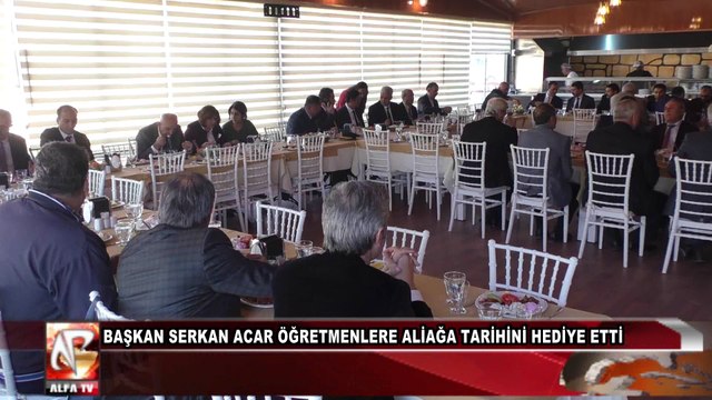 Başkan Serkan Acar Öğretmenlere Aliağa Tarihini Hediye Etti