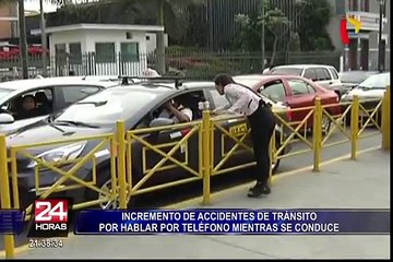 Aumenta el número de accidentes por hablar y manejar a la vez