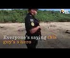 Hero Cop Protects Sea Turtles Laying Eggs On Beach  The Dodo (1)