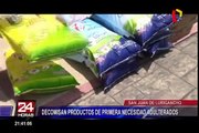 SJL: decomisan productos de primera necesidad adulterados