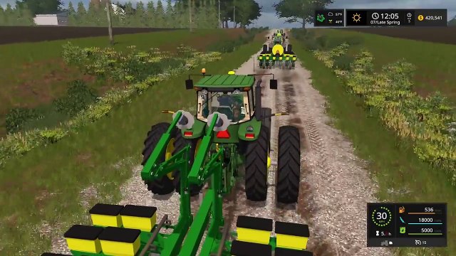 FARMING SIMULATOR 2017 | JD 8RT, 8400, 8530, 8220 ALL ON PLANTERS - PLANTING WHEAT | EP #41