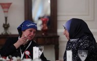 Şehit Öğretmen Aybüke Yalçının Annesi Çankaya Köşkün'deki Davete Atatürk Bandanasıyla Katıldı
