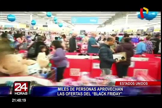 EEUU: miles de personas aprovechan las ofertas del 'Black Friday'