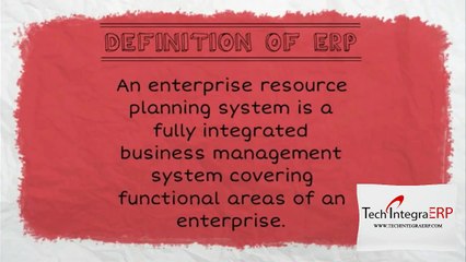 What is ERP - ERP Software Development Company in Hyderabad - Tech Integra ERP