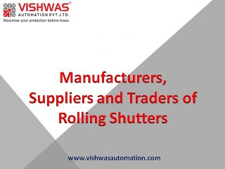 Manufacturers Suppliers and Traders of Rolling Shutters | High Speed doors