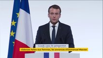 Violences faites aux femmes : Emmanuel Macron observe une minute de silence en hommage aux 123 femmes 