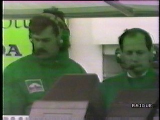 Gran Premio del Giappone 1988: Testacoda di N. Piquet e sorpassi di A. Senna a Berger e di S. Nakajima a Gugelmin