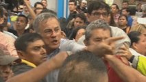 Agresiones e insultos entre seguidores y detractores de Correa a su llegada a Ecuador