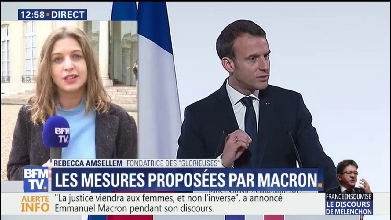 "Il n'y a rien eu sur l'égalité salariale" dans le discours d'Emmanuel Macron, déplore une féministe