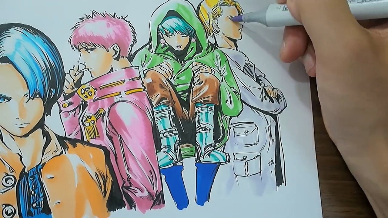 マンガ家が【筆ペン１本】一発勝負で本気イラスト描いてみた結果、、【吉村拓也イラスト】