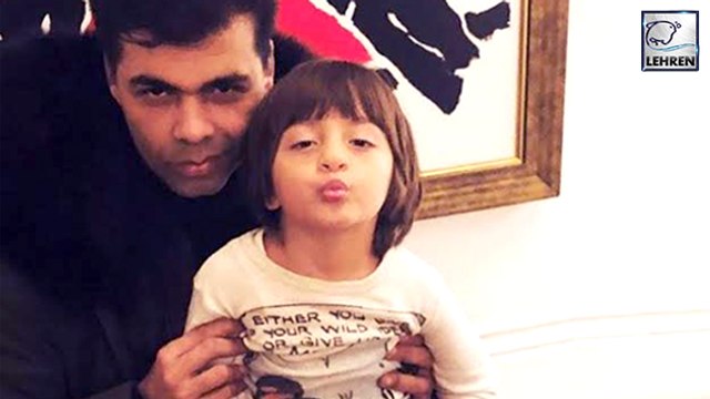 Shah Rukh Khan's Son AbRam Khan Beats Karan Johar In The Pout Game