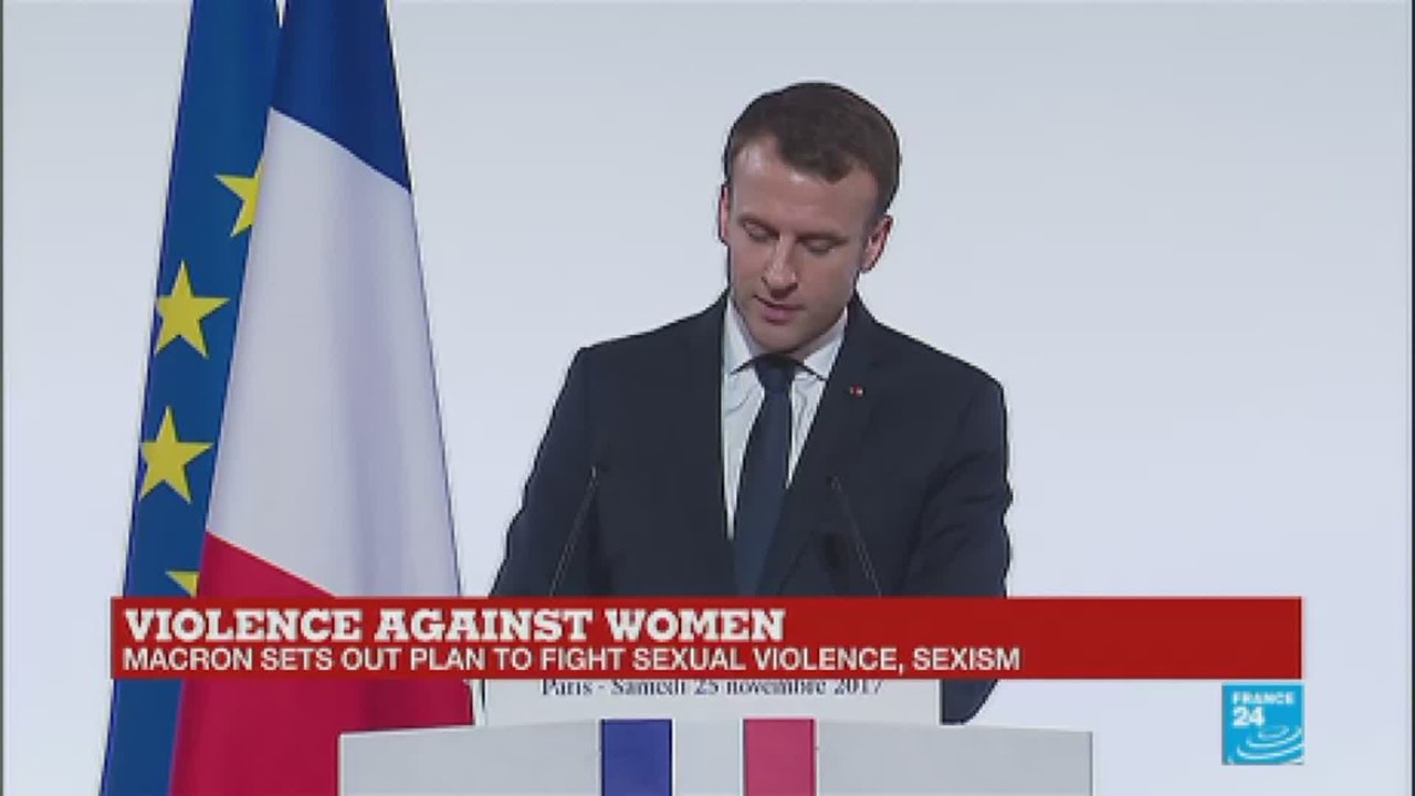 Emmanuel Macron sets out plan to fight sexual v...