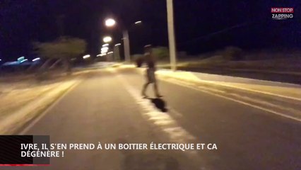 Ivre, il s'en prend à un boitier électrique et sabote tout le réseau d'une rue (vidéo)