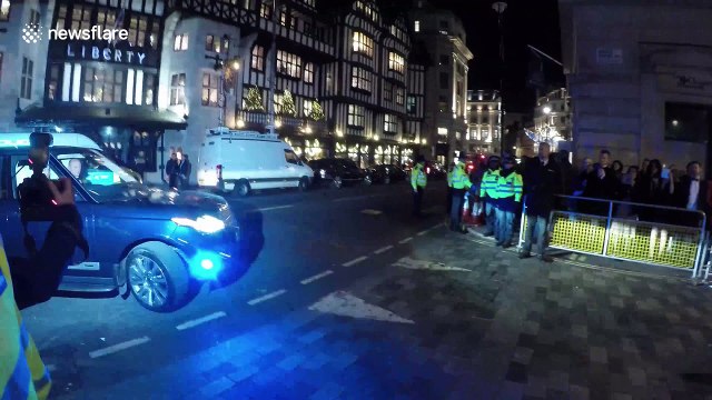 The Duke and Duchess of Cambridge arrive at Royal Variety Performance