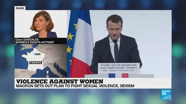 Violence against women: Macron sets out plan to combat sexual violence