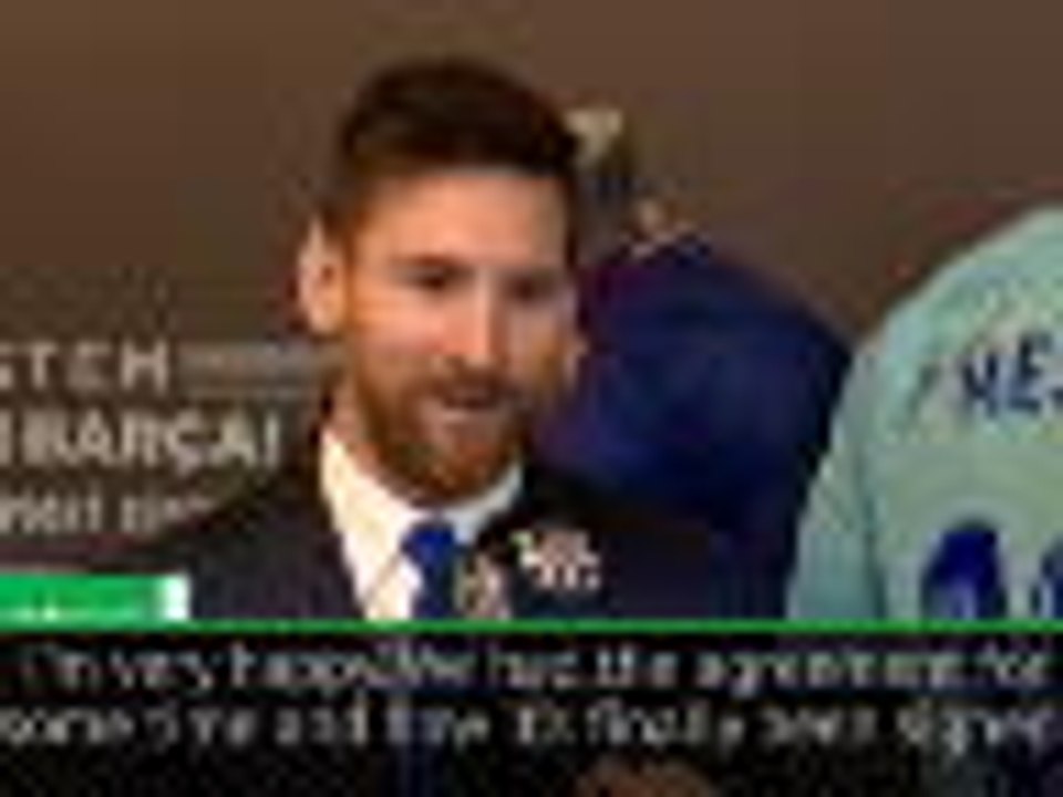 Messi happy at new deal