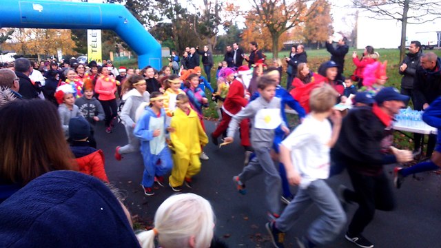Départ du challenge sportif enfants pour le Téléthon - 3kms