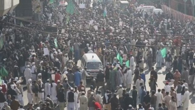 Incidentes en protestas islamistas en Pakistán