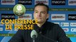 Conférence de presse AJ Auxerre - AS Nancy Lorraine (1-1) : Francis GILLOT (AJA) - Vincent HOGNON (ASNL) - 2017/2018