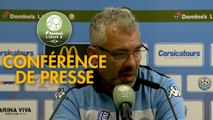 Conférence de presse Tours FC - Gazélec FC Ajaccio (1-2) : Jorge COSTA (TOURS) - Albert CARTIER (GFCA) - 2017/2018