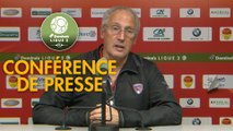 Conférence de presse US Orléans - Clermont Foot (1-2) : Didier OLLE-NICOLLE (USO) - Pascal GASTIEN (CF63) - 2017/2018
