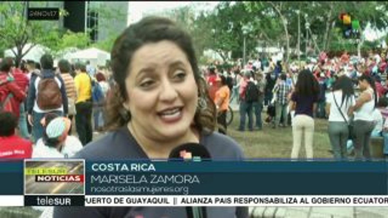 teleSUR noticias. Mujeres del mundo marchan contra violencia de género