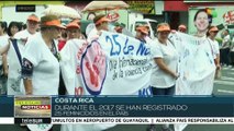 Costarricenses marchan en San José contra la violencia machista