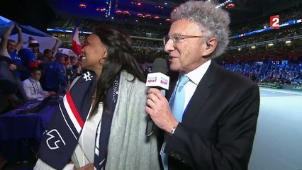 Coupe Davis : "C'était un très beau match", commente Laura Flessel... alors que le match n'est pas terminé !
