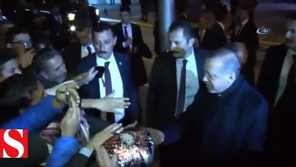 Cumhurbaşkanı Erdoğan, minik adaşı ile buluştu