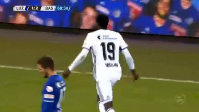 Dimitri Oberlin Goal - FC Luzern vs FC Basel 1-2 25.11.2017 (HD)