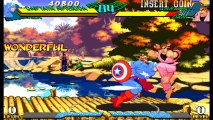Marvel Super Heroes vs. Street Fighter - Ken, Captain America