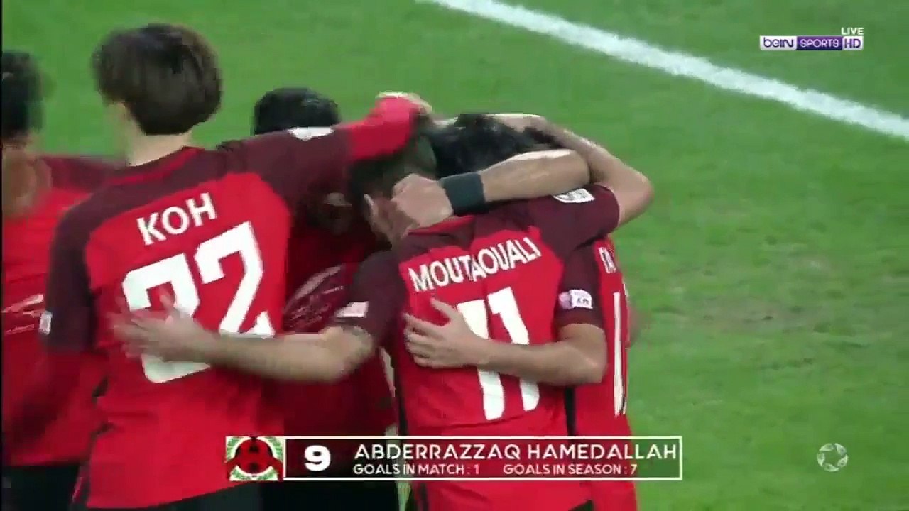 ثنائية الدولي المغربي عبد الرزاق حمد الله الرائ...