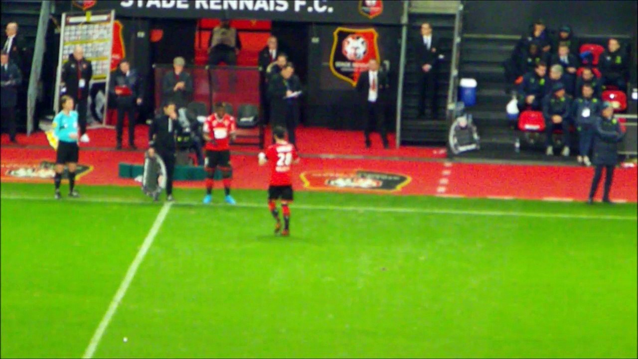 25/11/17 : SRFC-FCN : changement Gourcuff / Gnagnon (82')
